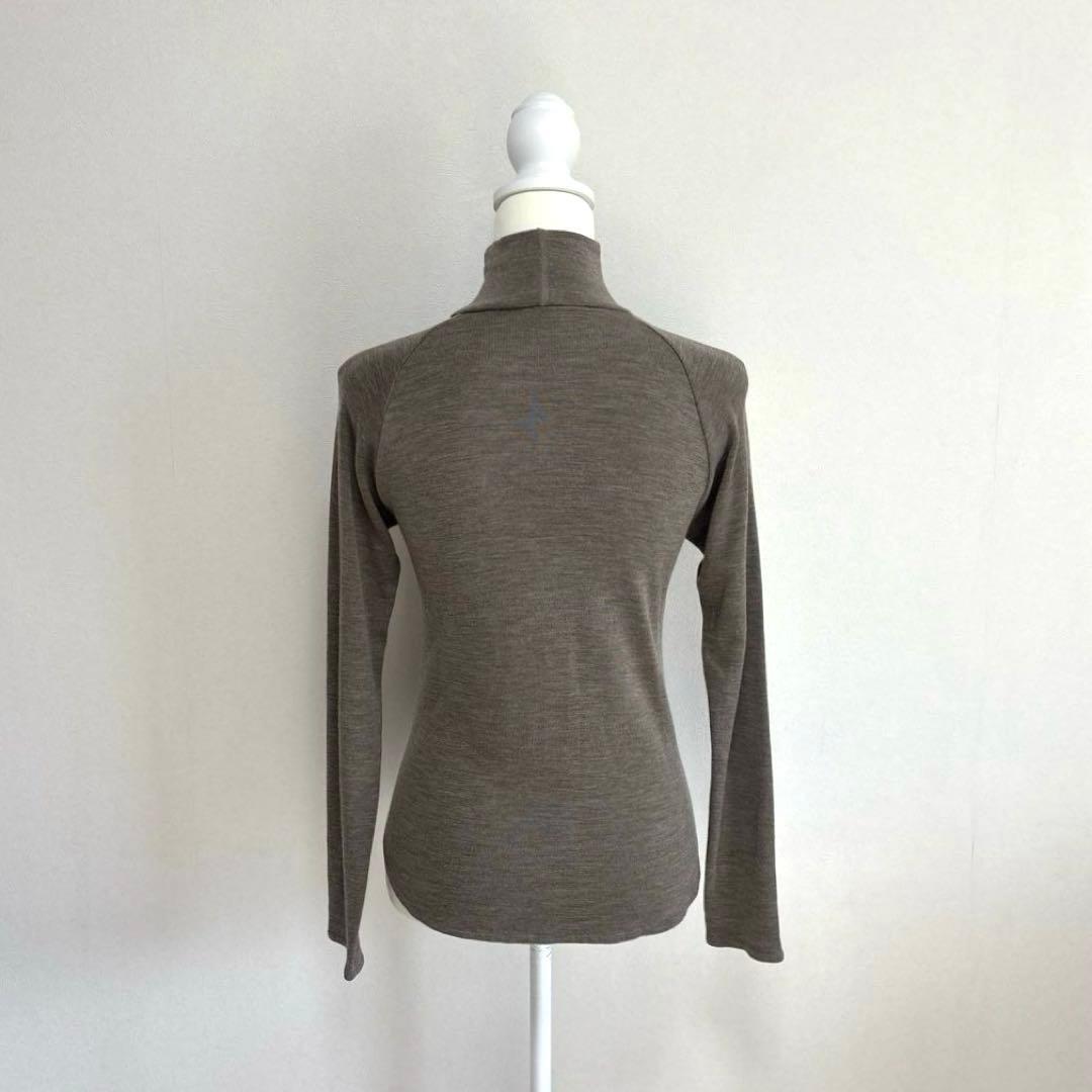 【美品】 ヨーガンレール ニット カットソー 毛100%ハイネック 日本製