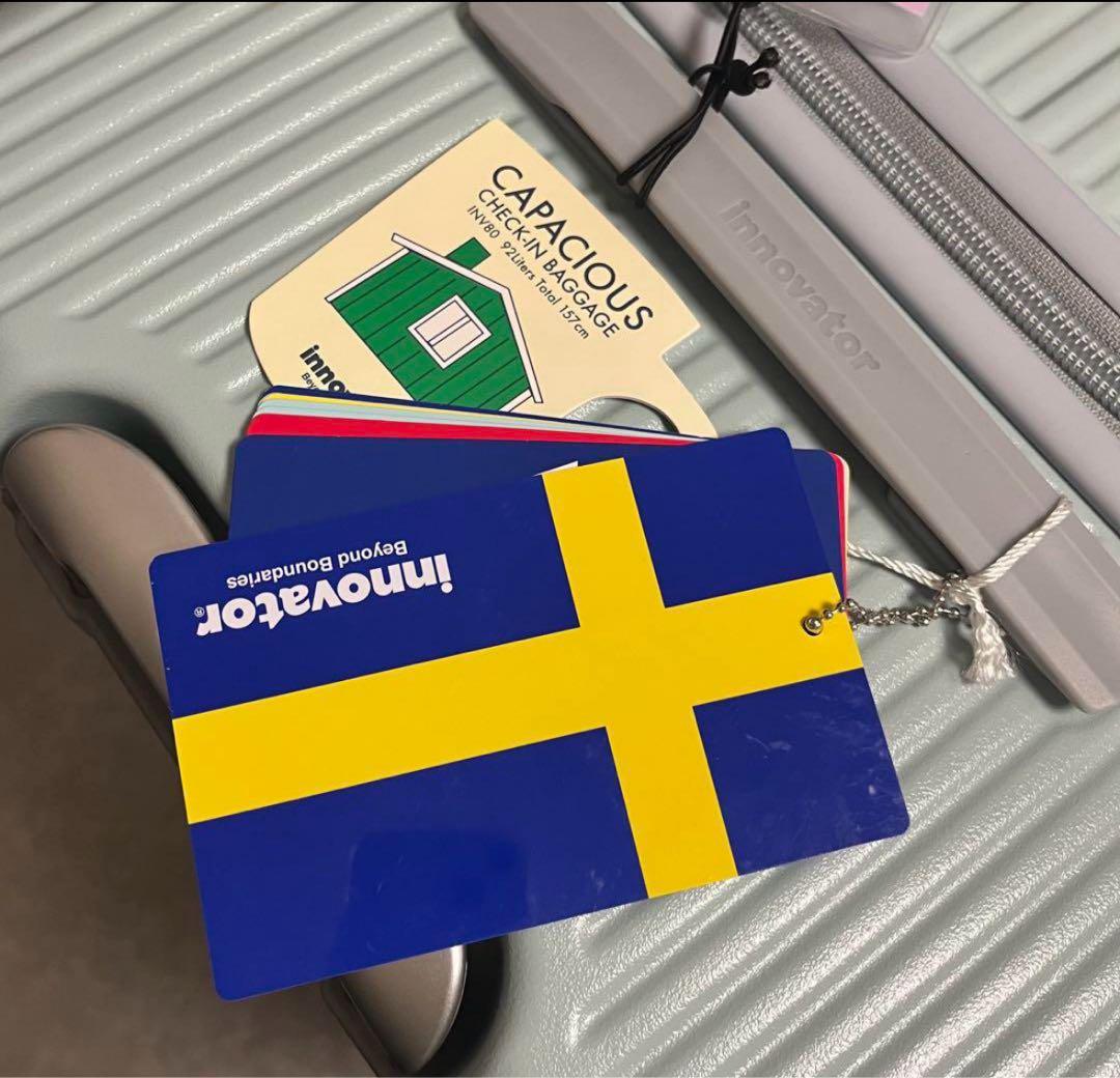 【新品未使用】イノベーター スーツケース Lサイズ　92L ペールブルー