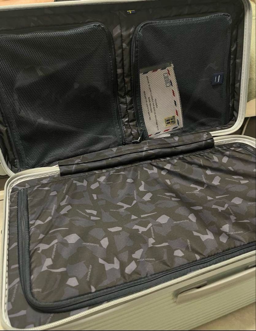 【新品未使用】イノベーター スーツケース Lサイズ　92L ペールブルー