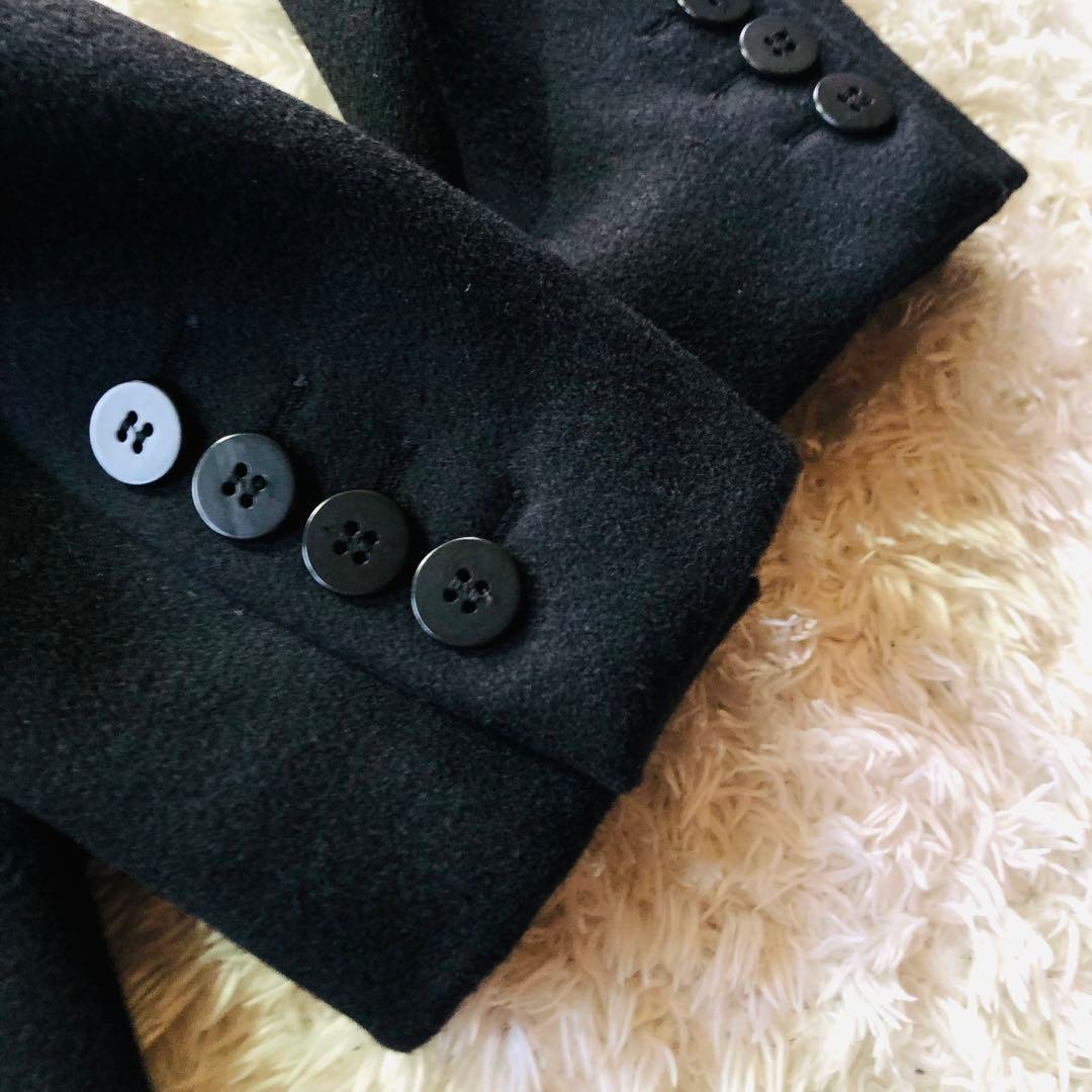 23万✨未使用 近年マックスマーラ ロングコート カシミヤ 白タグ ブラック L