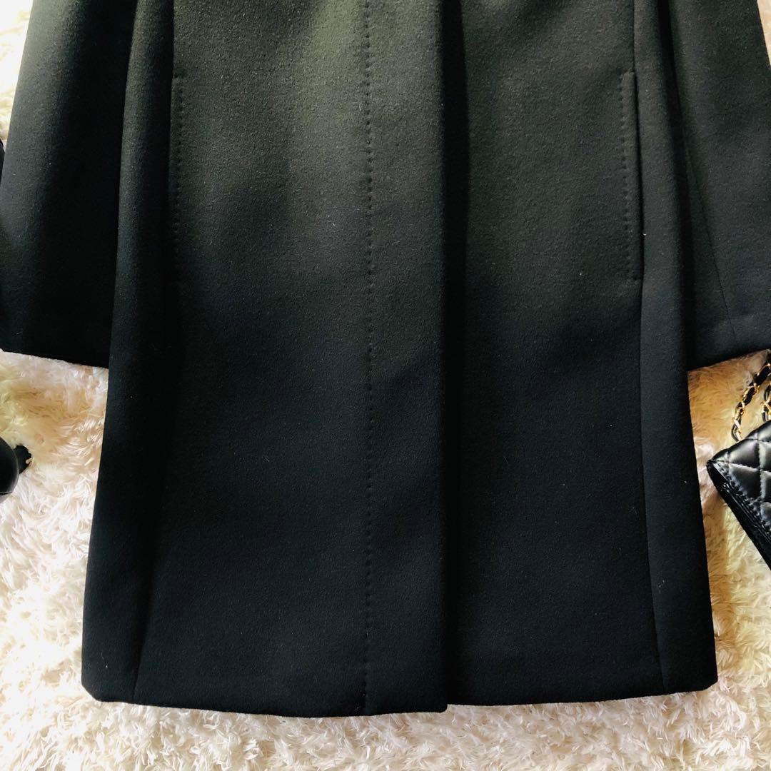 23万✨未使用 近年マックスマーラ ロングコート カシミヤ 白タグ ブラック L