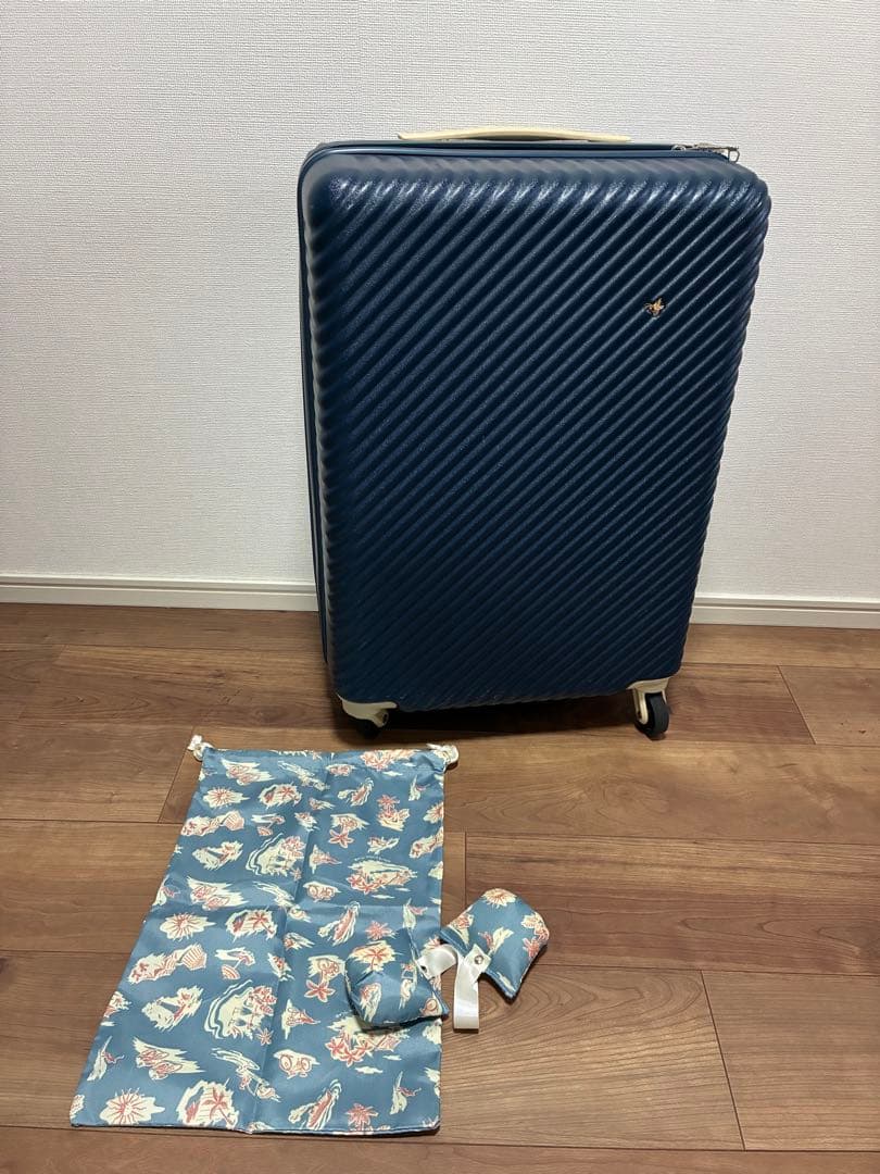 HaNT mine スーツケース 47L/4輪/ネイビー