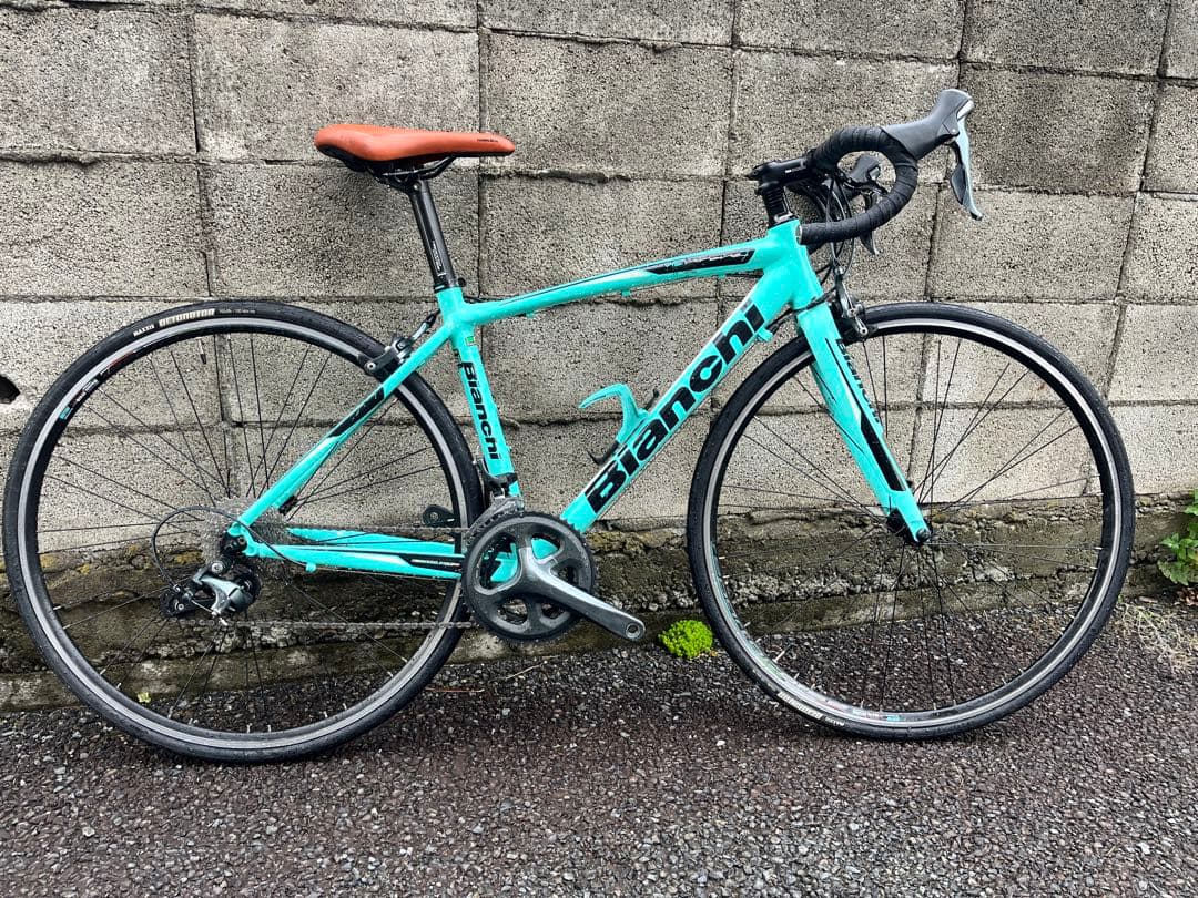 夕Bianchi ロードバイクチェレステTiagra20段変速46size