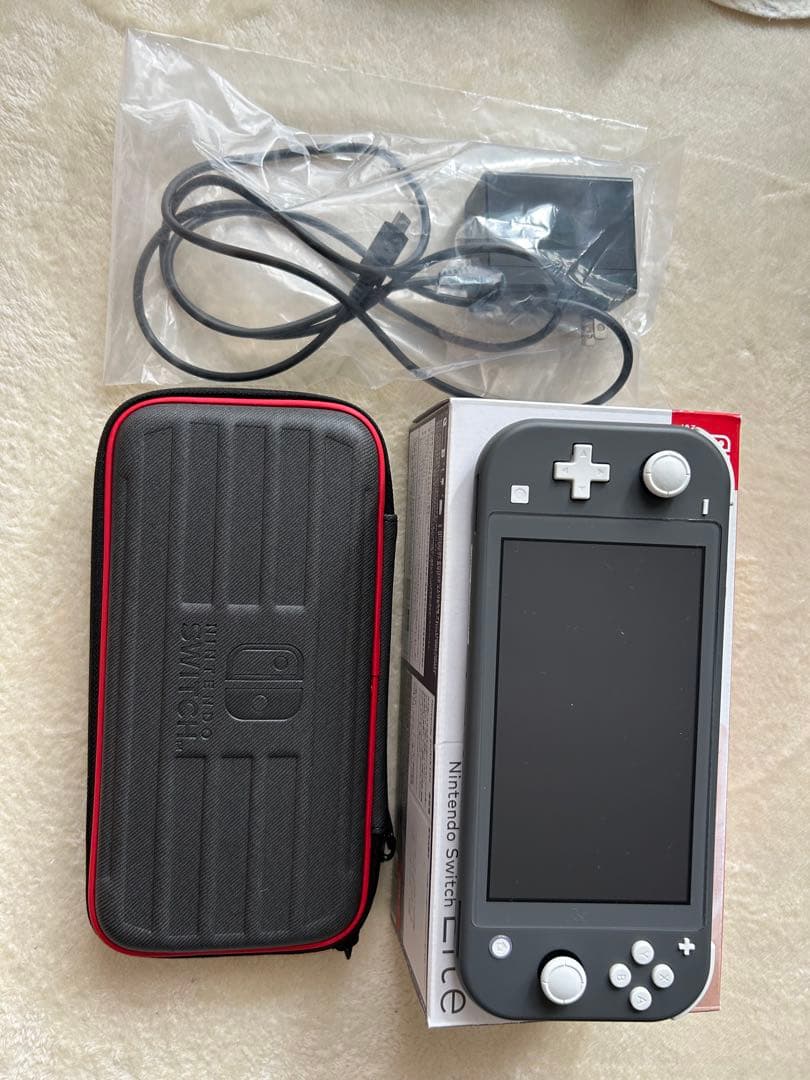Nintendo Switch Lite グレー　本体　箱付き 収納ケース付き