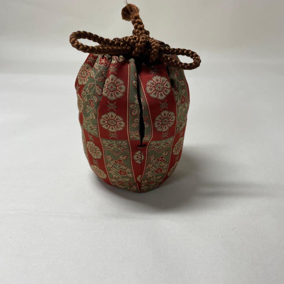 NA13 浸水窯 茶入れ 仕覆 正倉院如意華紋　出帛紗