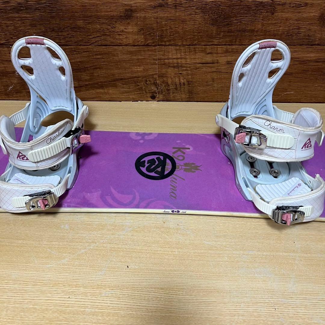 K2　レディーススノーボード　3点セット　146cm かわいい　メンテナンス済み