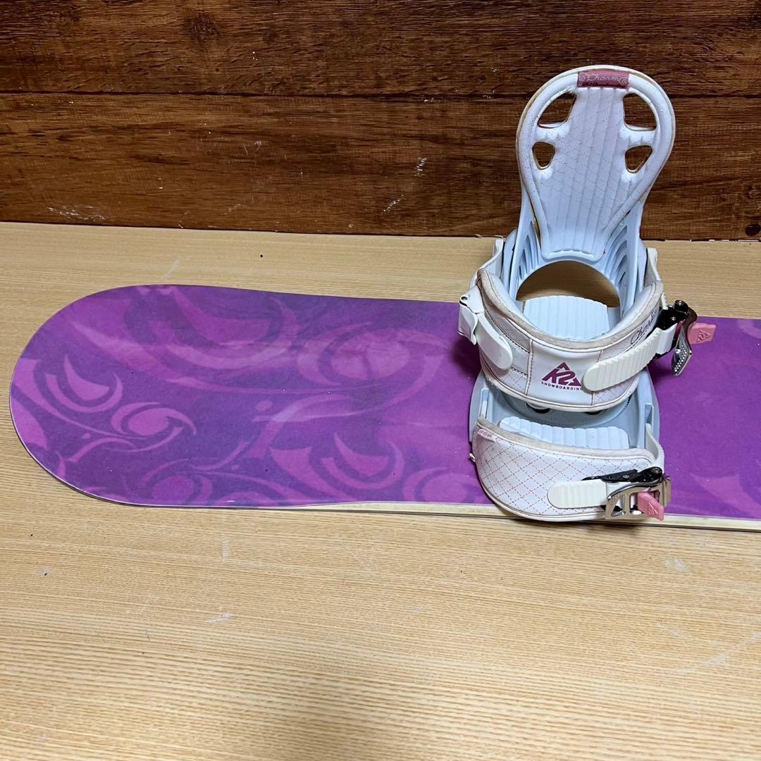 K2　レディーススノーボード　3点セット　146cm かわいい　メンテナンス済み