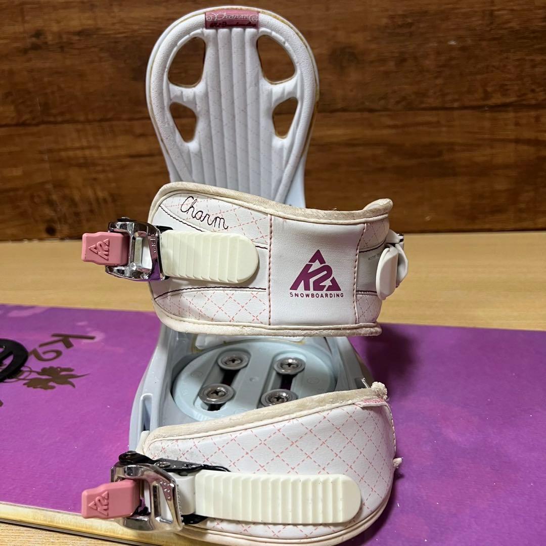K2　レディーススノーボード　3点セット　146cm かわいい　メンテナンス済み