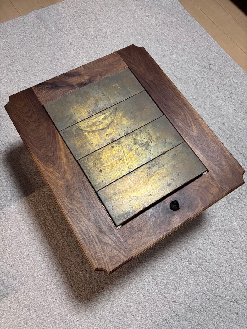 NORAsフレーム ウォールナット 真鍮パネル4枚 セット