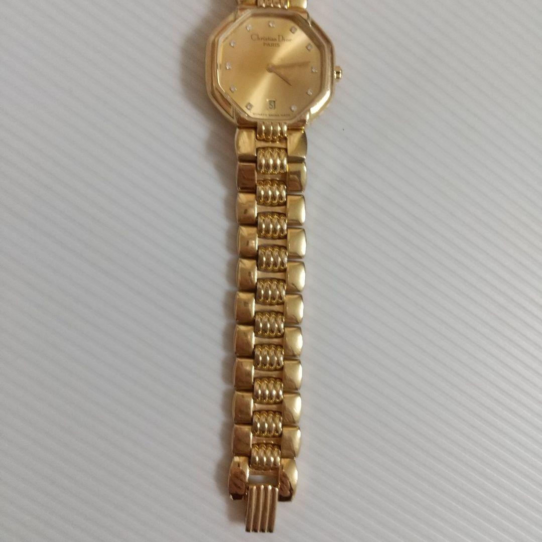 クリスチャンディオール レディース 腕時計 ダイヤモンド入り 正常稼働品