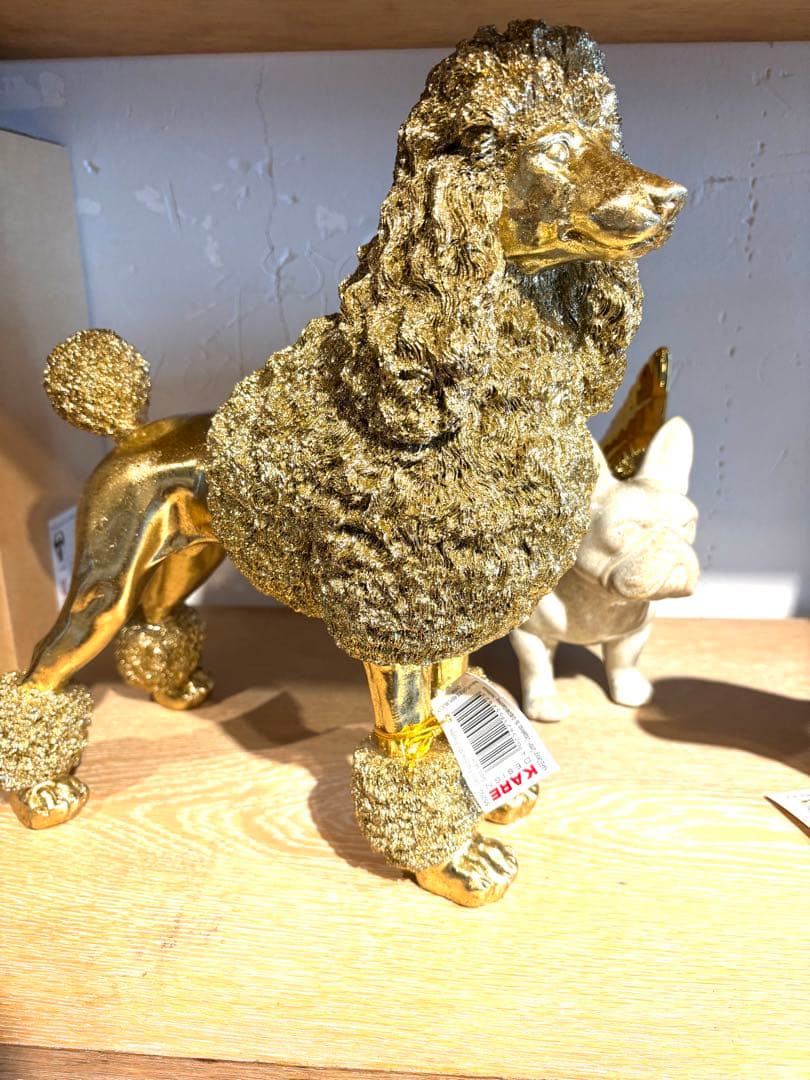 ⭐︎だい⭐︎ KARE ゴールド　ミセスプードル　豪華なデコフィギュア