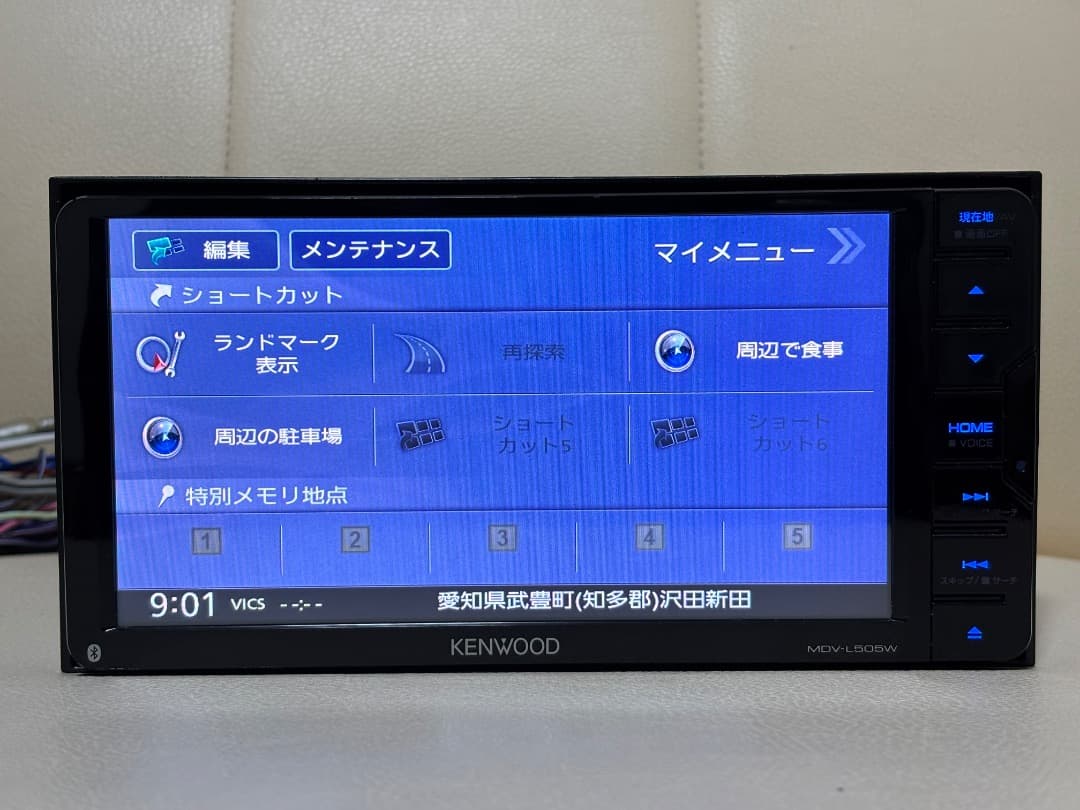 ケンウッド MDV-L505BT カーナビゲーションシステム地図データ 2017