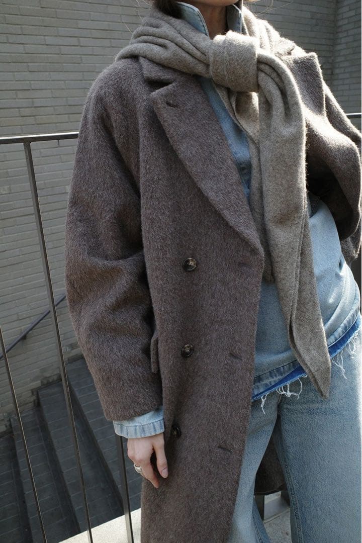 25AW CLANE ダブルウールロングコート コート◆タグ付き/美品/試着のみ