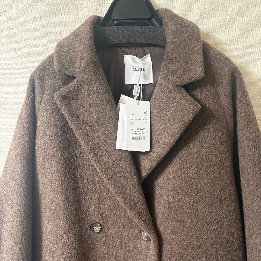 25AW CLANE ダブルウールロングコート コート◆タグ付き/美品/試着のみ