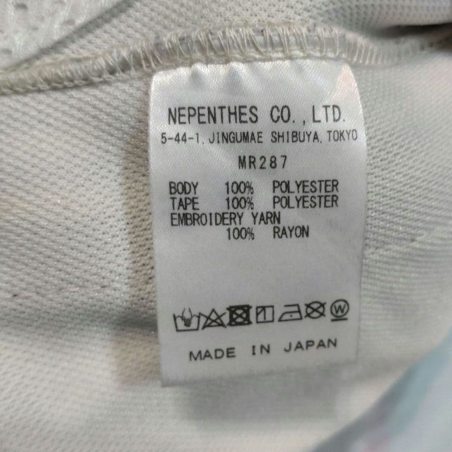 Needles ナロートラックパンツ Poly Smooth バタフライ刺繍