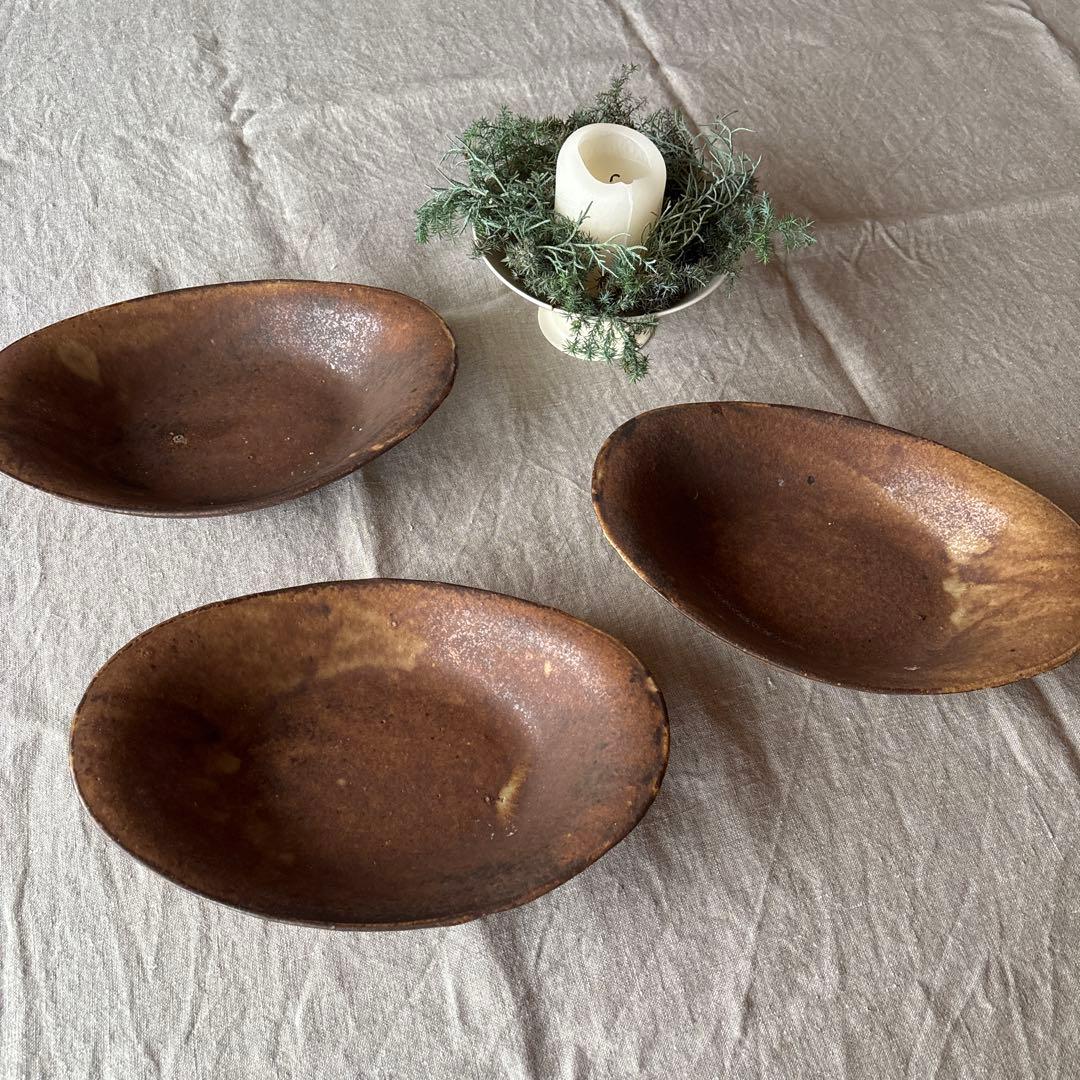 及川静香　耐熱オーバル鉢 グラタン皿×３枚set