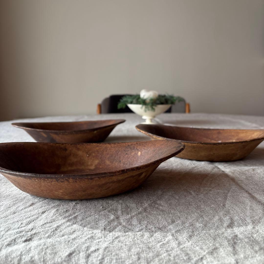 及川静香　耐熱オーバル鉢 グラタン皿×３枚set