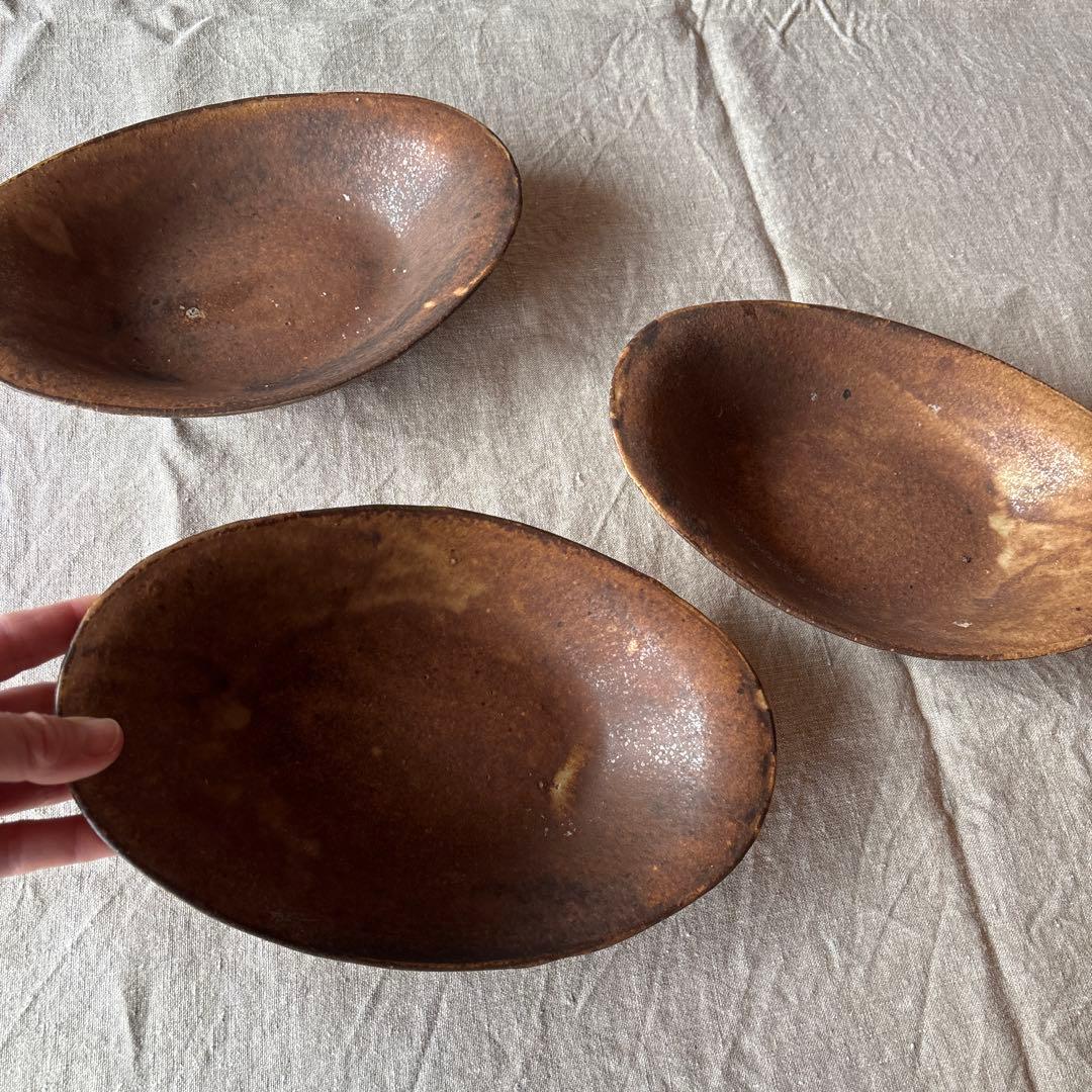 及川静香　耐熱オーバル鉢 グラタン皿×３枚set