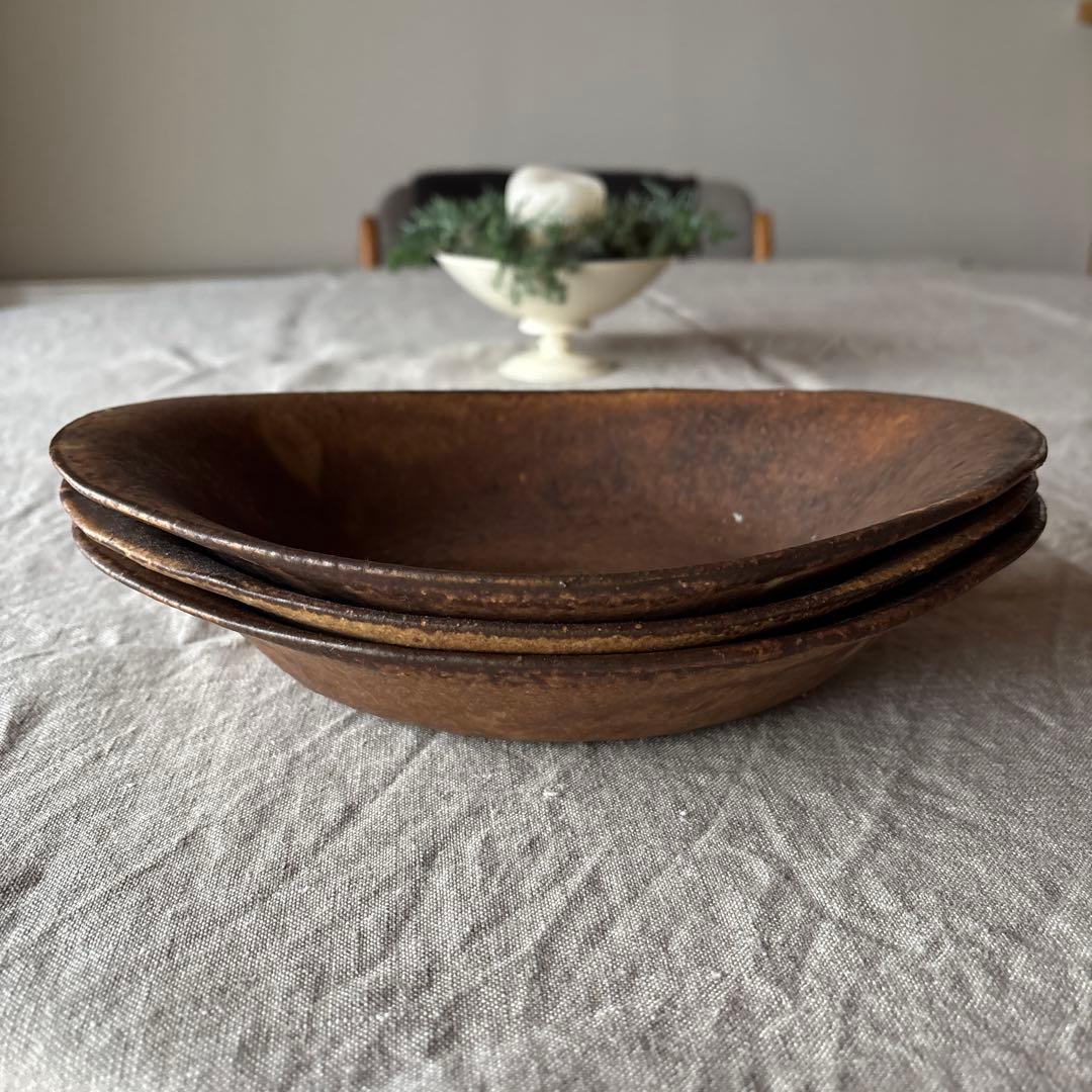 及川静香　耐熱オーバル鉢 グラタン皿×３枚set