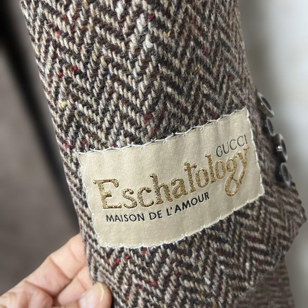 50万GUCCI Eschatology ダブルブレストロングコート