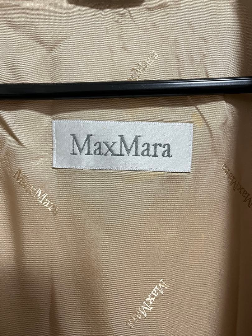 ［白タグ］Max Mara マックスマーラ ベージュ ロングコート ウール