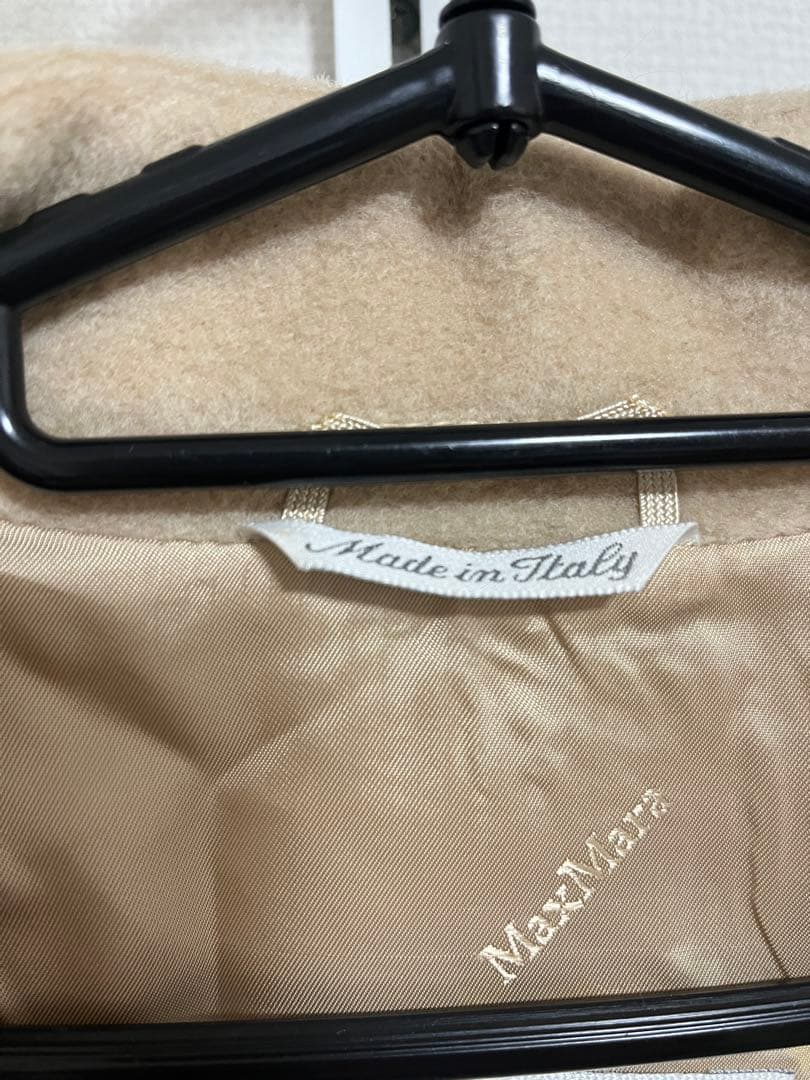 ［白タグ］Max Mara マックスマーラ ベージュ ロングコート ウール