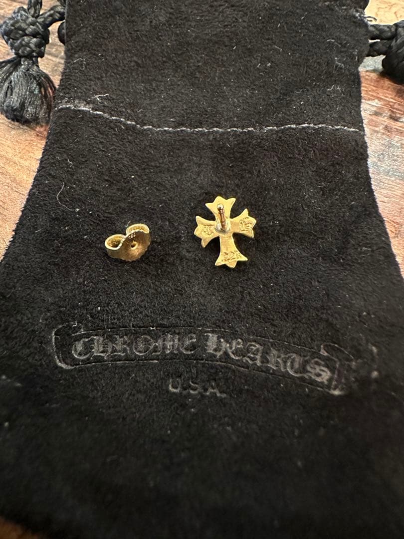 Chrome Hearts CHクロス スタッドピアス　両耳セット