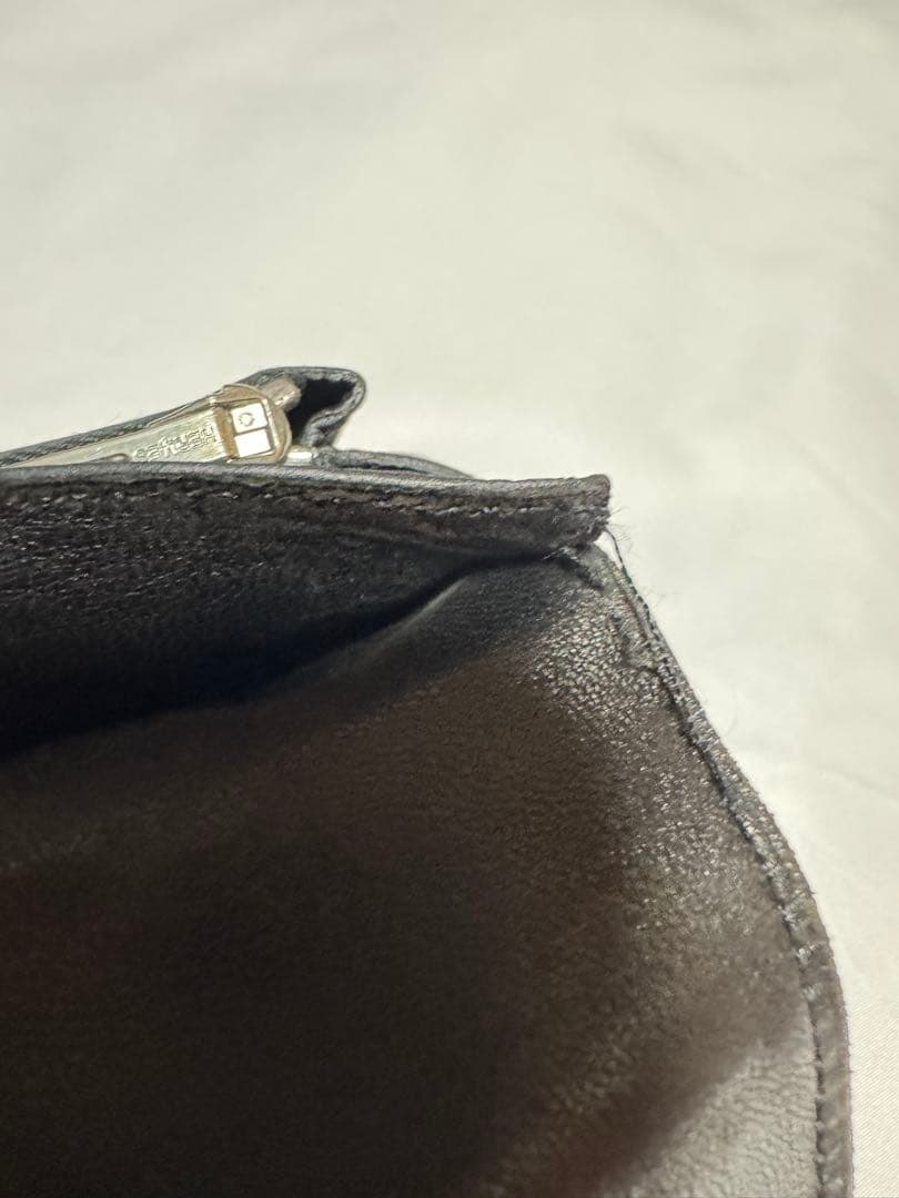 エルメス HERMES トゴ ドゴンコンパクト 二つ折り財布　ブラック