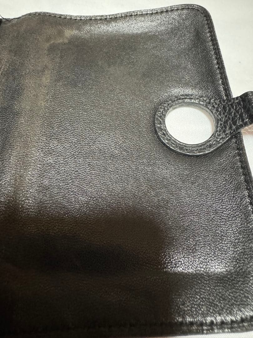 エルメス HERMES トゴ ドゴンコンパクト 二つ折り財布　ブラック