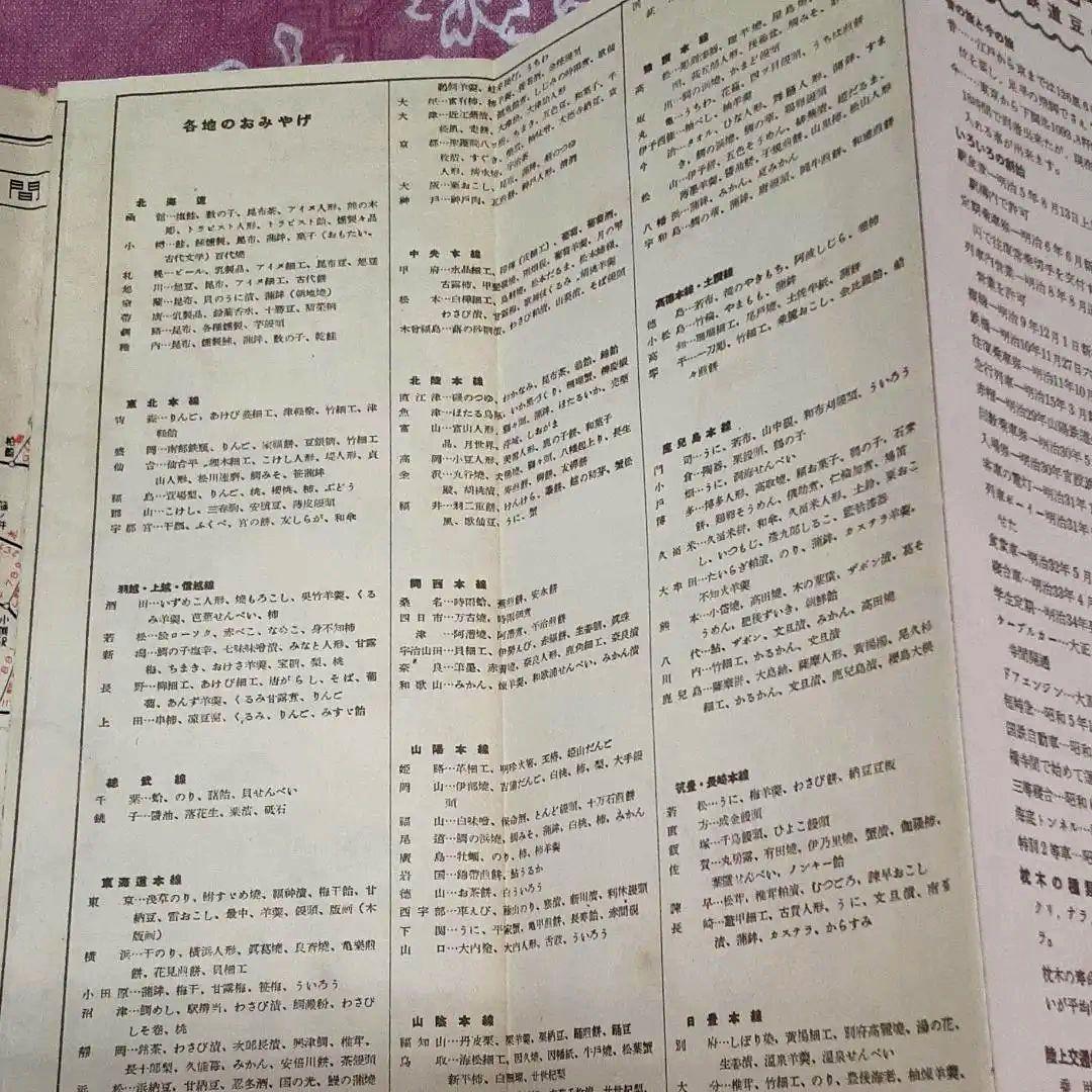 昭和30年発行【和樂路屋】希少　古地図　ワラヂヤ出版　SLの旅【廃線】