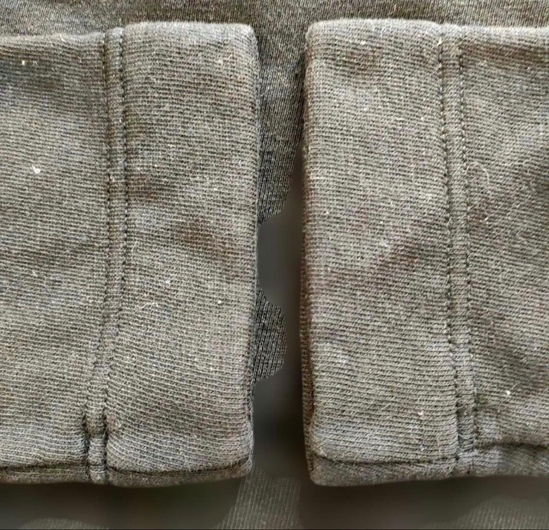 45R 裏毛の17色四角スウェット ブラック