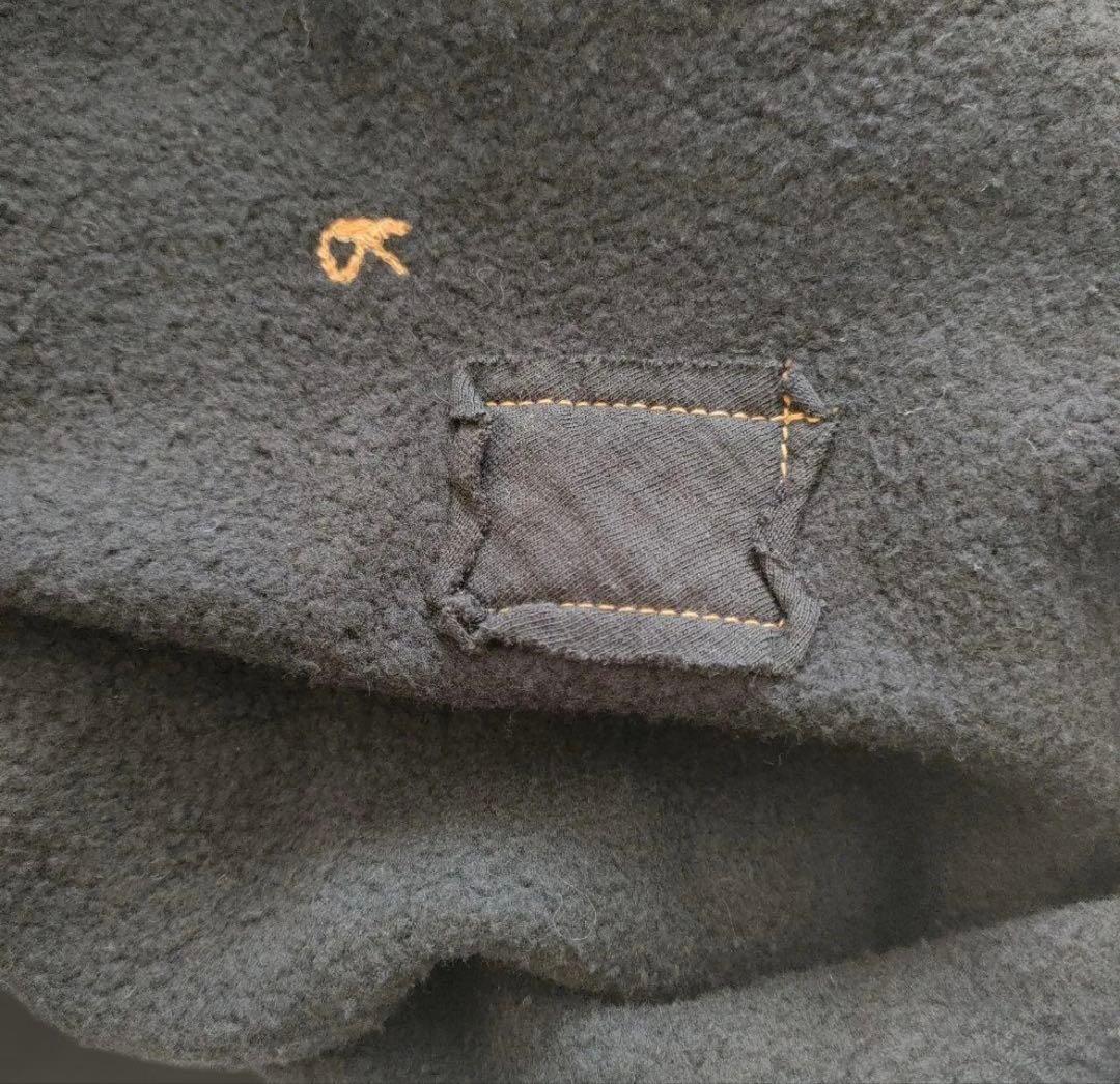 45R 裏毛の17色四角スウェット ブラック