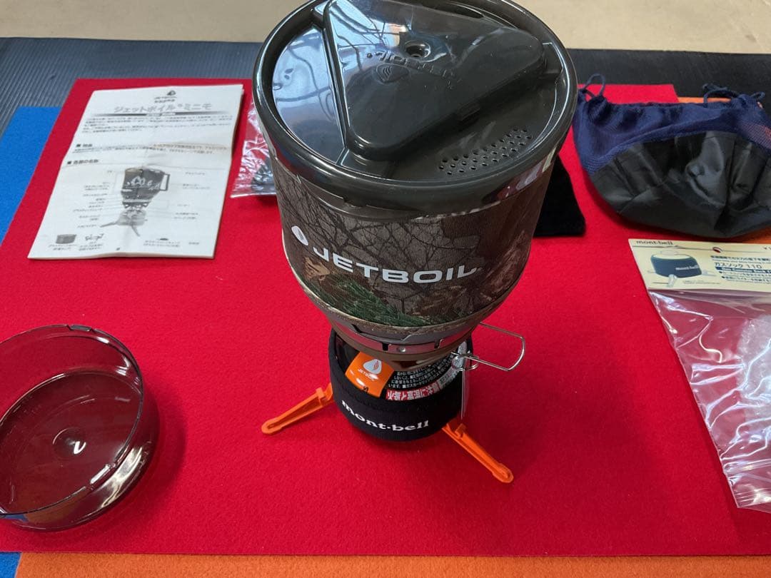 mont-bell JETBOIL ミニモ・カモ柄　新品未使用未点火付属品多数付