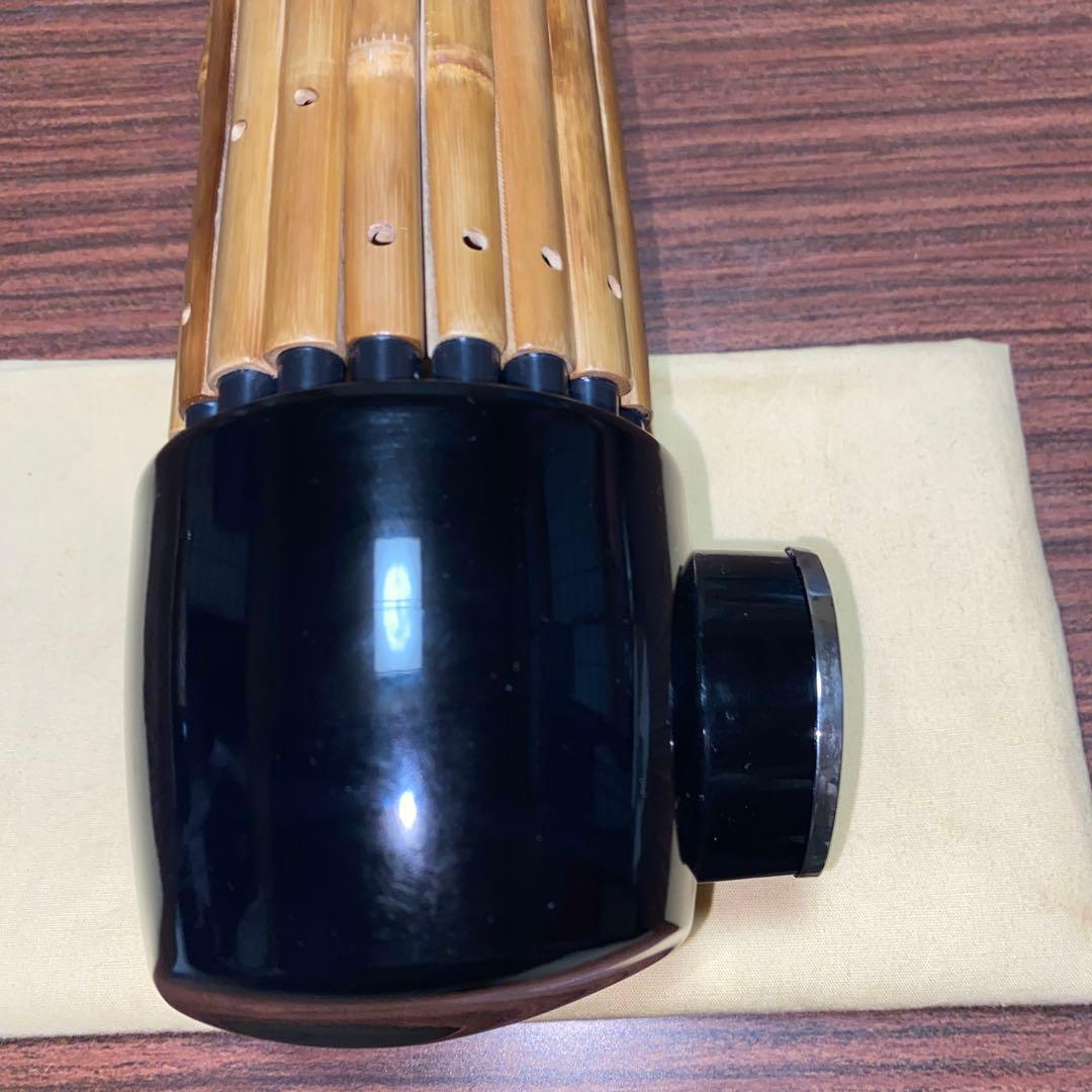 雅楽　鳳笙　竹造り　頭と根継プラスチック製　洗い調律済み