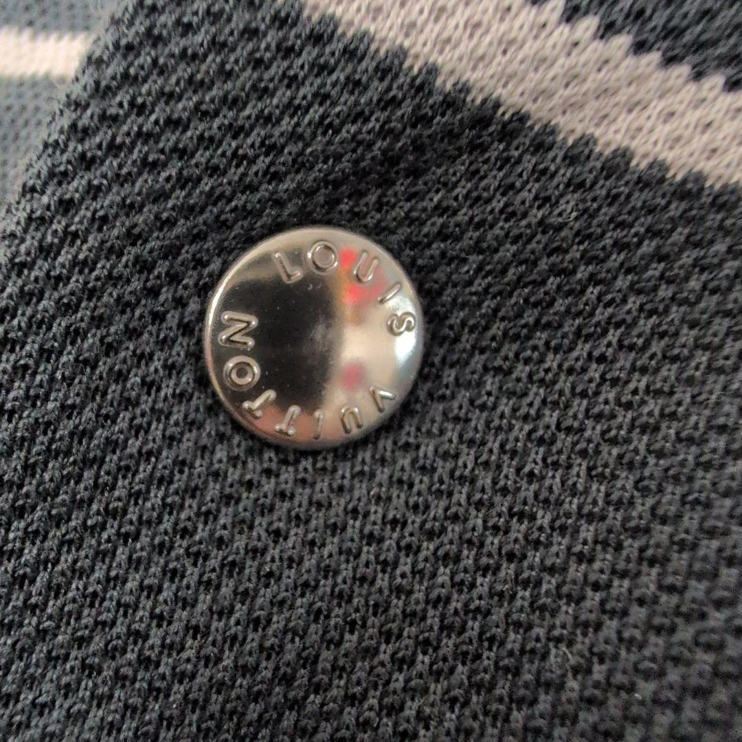 最終値下げ‼️3564 ルイ・ヴィトン ストライプ ポロシャツ