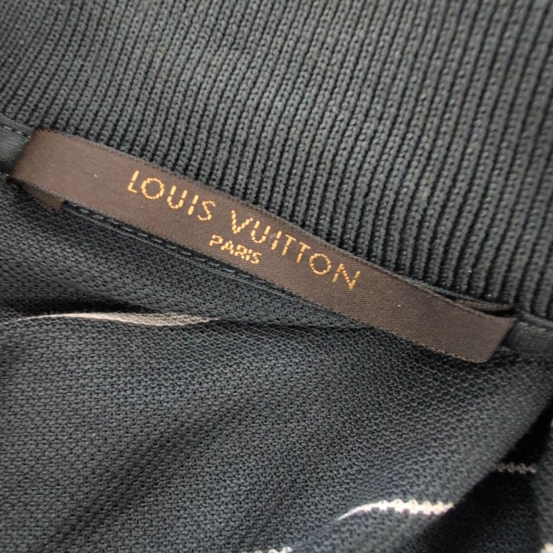 最終値下げ‼️3564 ルイ・ヴィトン ストライプ ポロシャツ