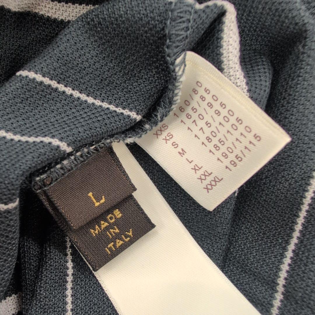 最終値下げ‼️3564 ルイ・ヴィトン ストライプ ポロシャツ