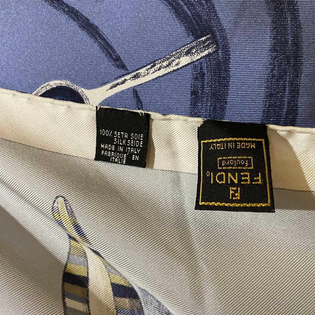 美品 FENDI 大判シルクスカーフ FF ズッカ ズッキーノ バッグ 靴