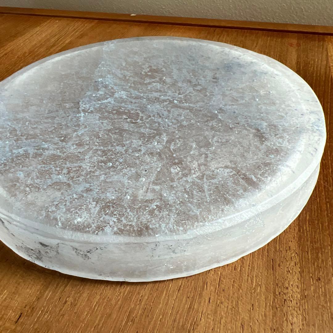 薄いブルー　能登朝奈　山野邉朝奈　丸いプレート　皿18.5cm