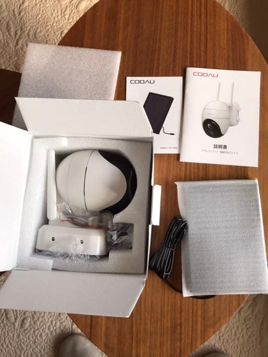 COOAUネットワーク防犯カメラ(チルト、パン機能付)