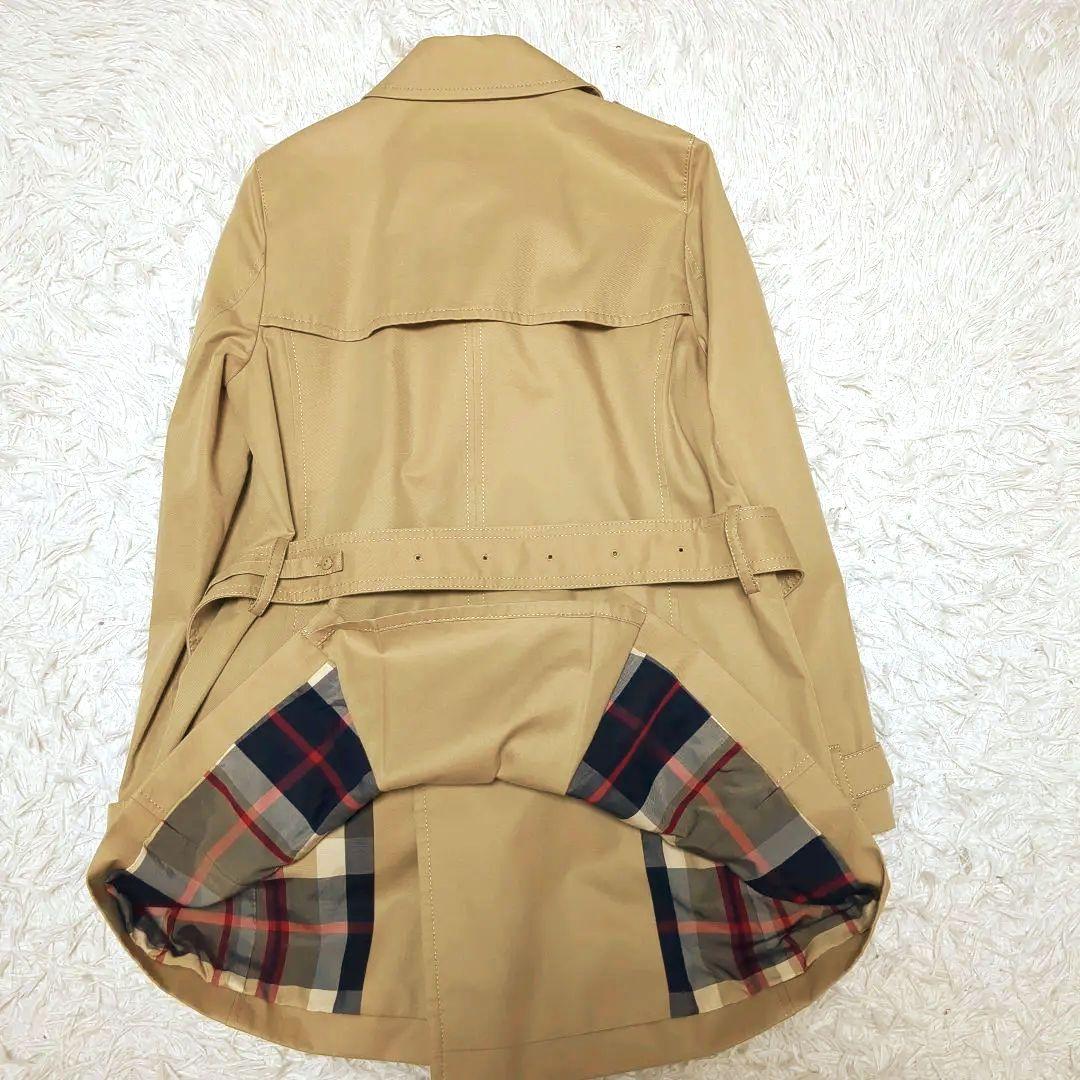 【極美品】マッキントッシュフィロソフィー☆チェック　ベージュ　トレンチコート