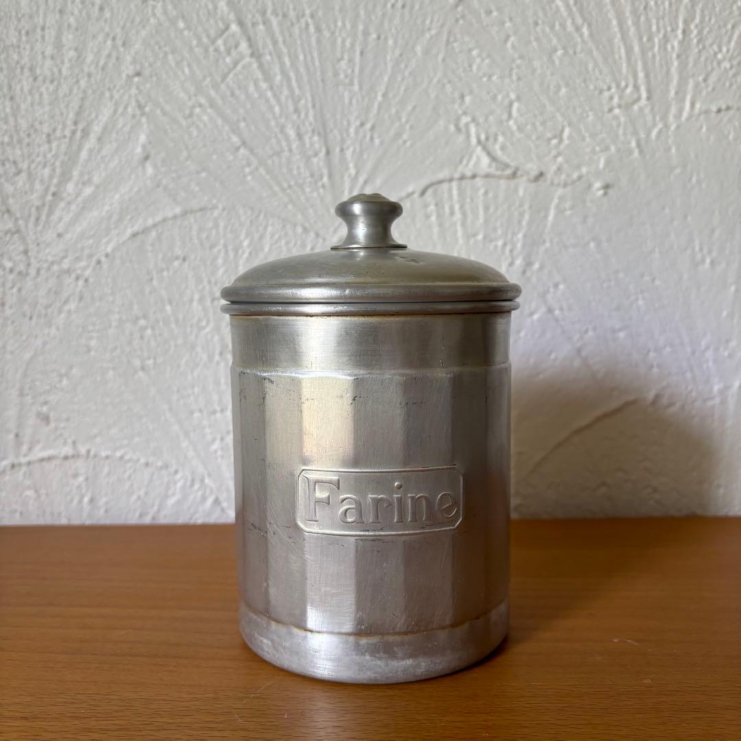 お料理キャニスター アルミ製キャニスターセット 6点 ヴィンテージ