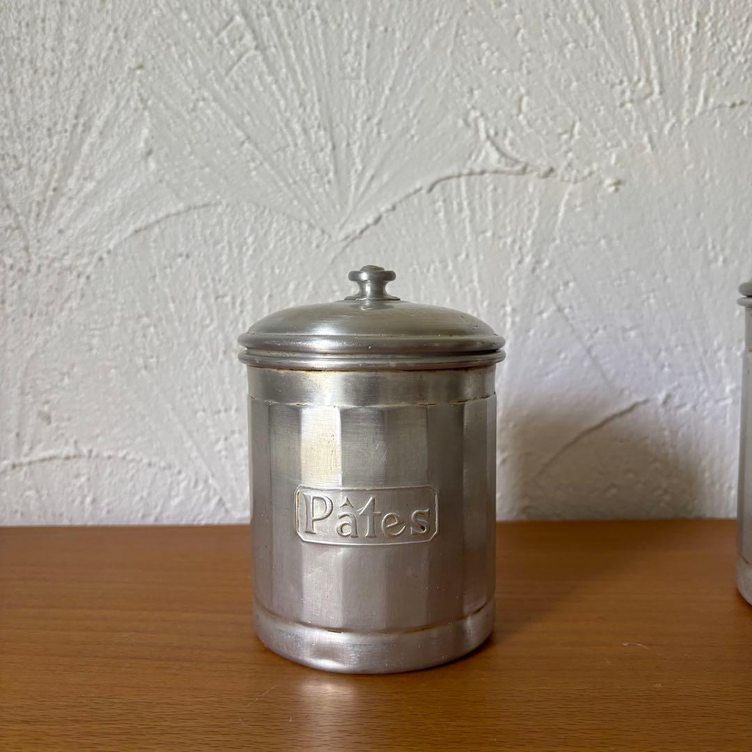 お料理キャニスター アルミ製キャニスターセット 6点 ヴィンテージ