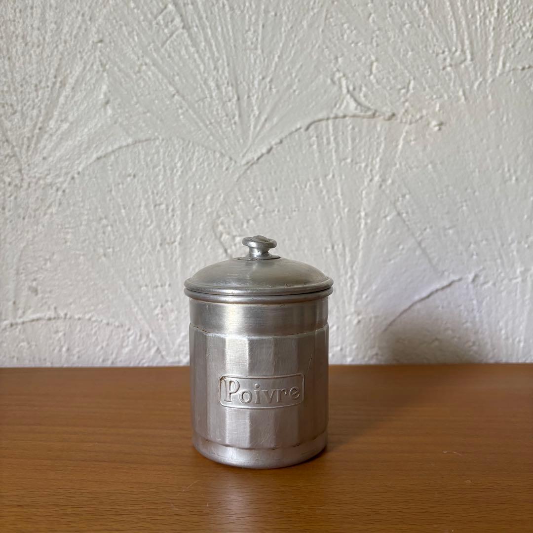 お料理キャニスター アルミ製キャニスターセット 6点 ヴィンテージ