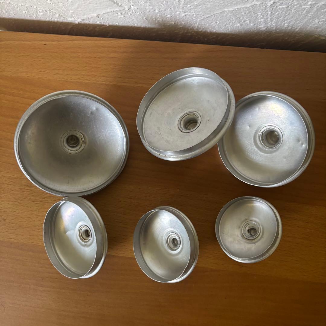 お料理キャニスター アルミ製キャニスターセット 6点 ヴィンテージ