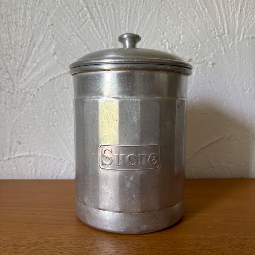 お料理キャニスター アルミ製キャニスターセット 6点 ヴィンテージ