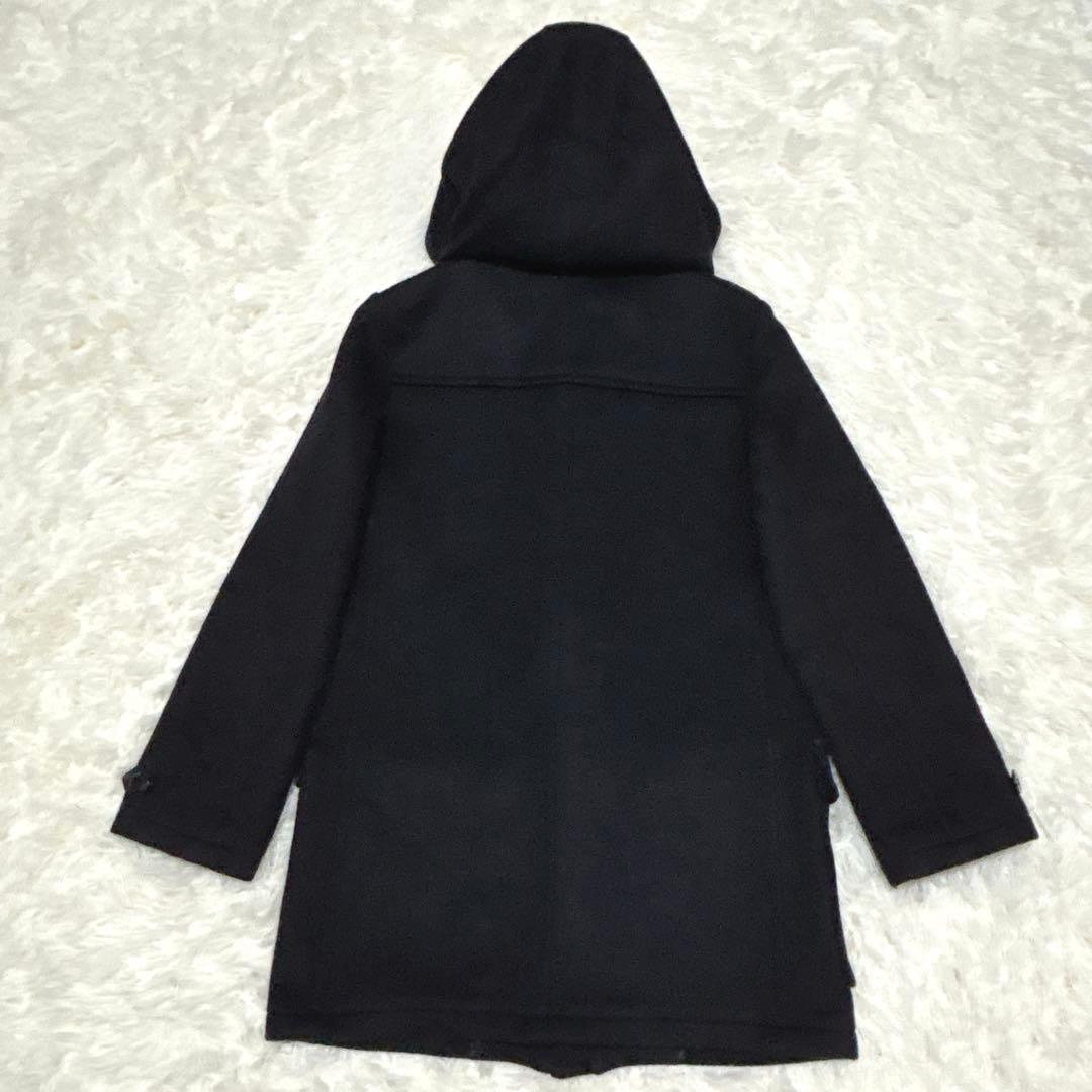 近年タグ☆ ウールダッフルコート　ネイビー　2way　14Y-164