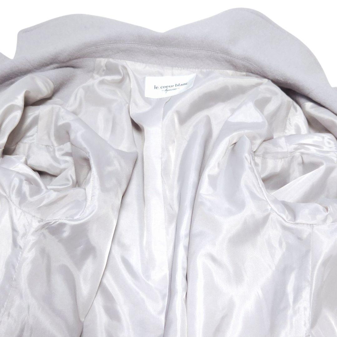 ルクールブラン ウールモッサダブルチェスターコート Mサイズ相当 美品