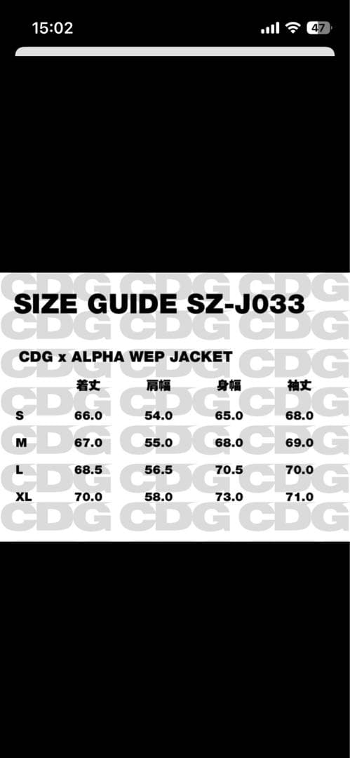 CDG ALPHA WEP JACKET リバーシブルジャケット　MA-1