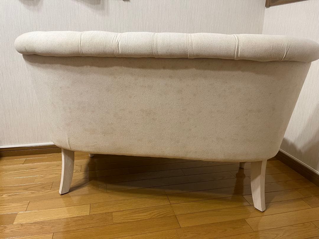 ラムズゲイト 2人がけソファ　リネンアイボリー